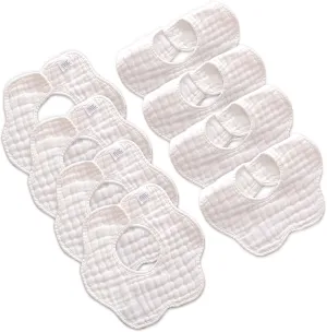 Baby Bibs Muslin Drool Teething Drooling Bibs for Baby Girl Boy Muslin Cotton