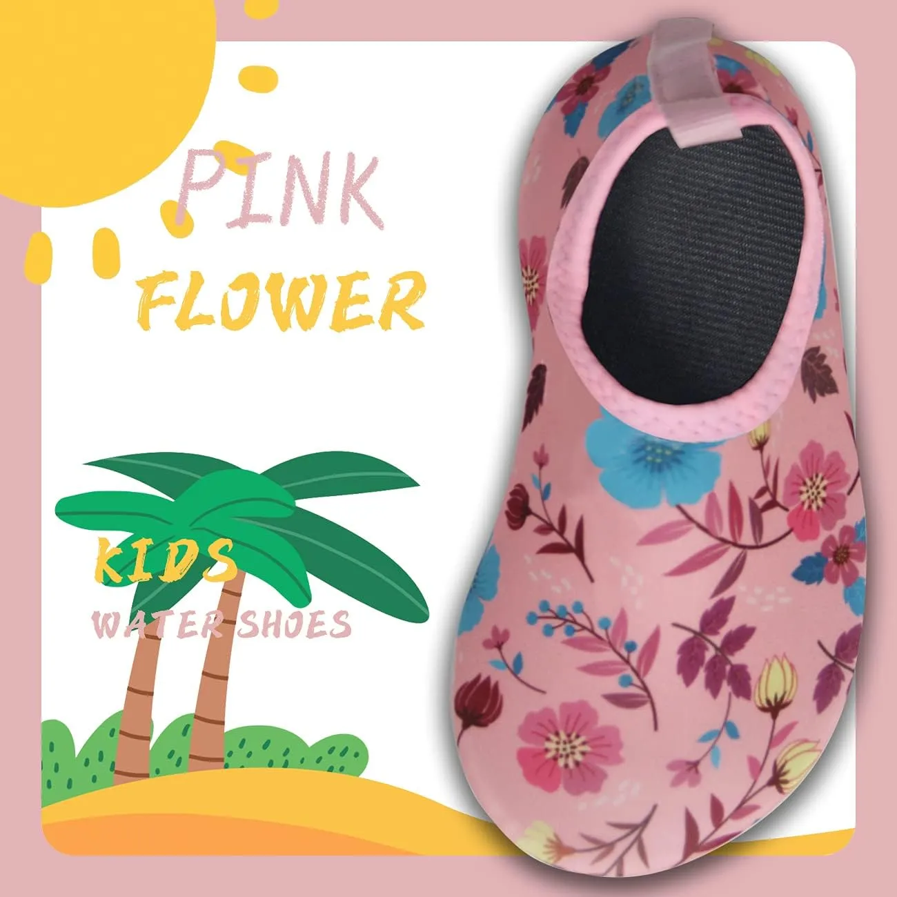 BomKinta Kids Water Shoes Boys Girls Barefoot Quick Dry Non-Slip Aqua Socks for Beach Swimming Pool