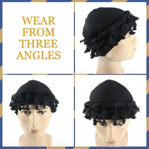 Gturytr Turban for Men Vintage Twist Head Wraps Durag Satin Lined Halo Turban for Women Modal and Satin Scarf Tie