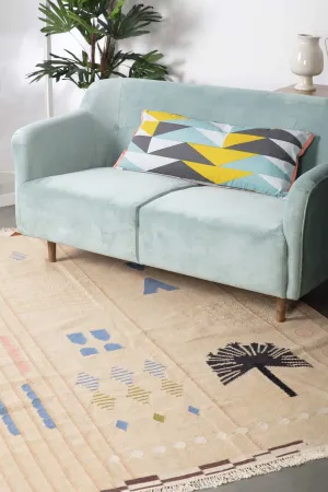 Sabar Palm Woven Rug (Neutral)