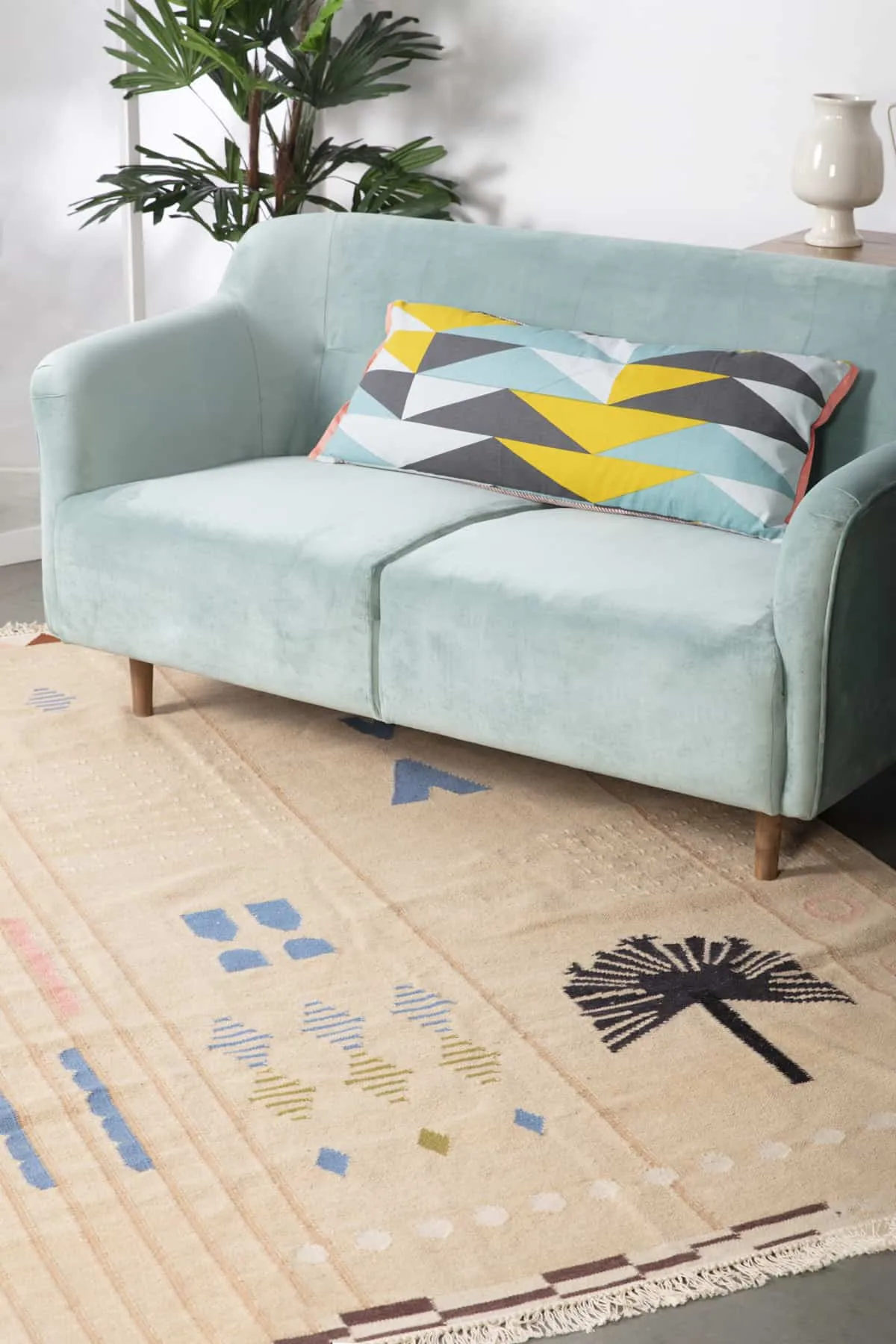 Sabar Palm Woven Rug (Neutral)