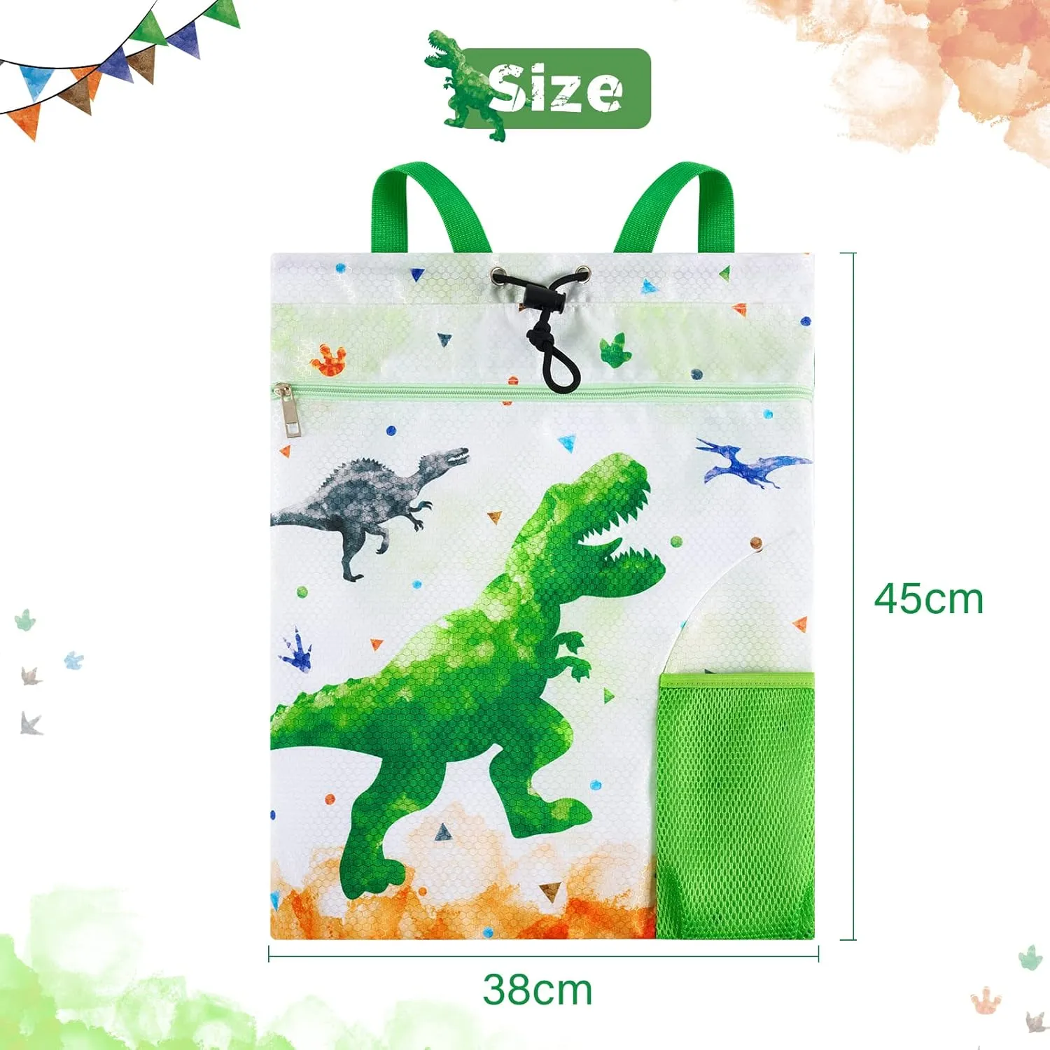 WAWSAM Gym Drawstring Backpack String Bag - 15?? x 17?? Sports Gym Bag for Kids Waterproof Swimming Beach Shopping Yoga Bag