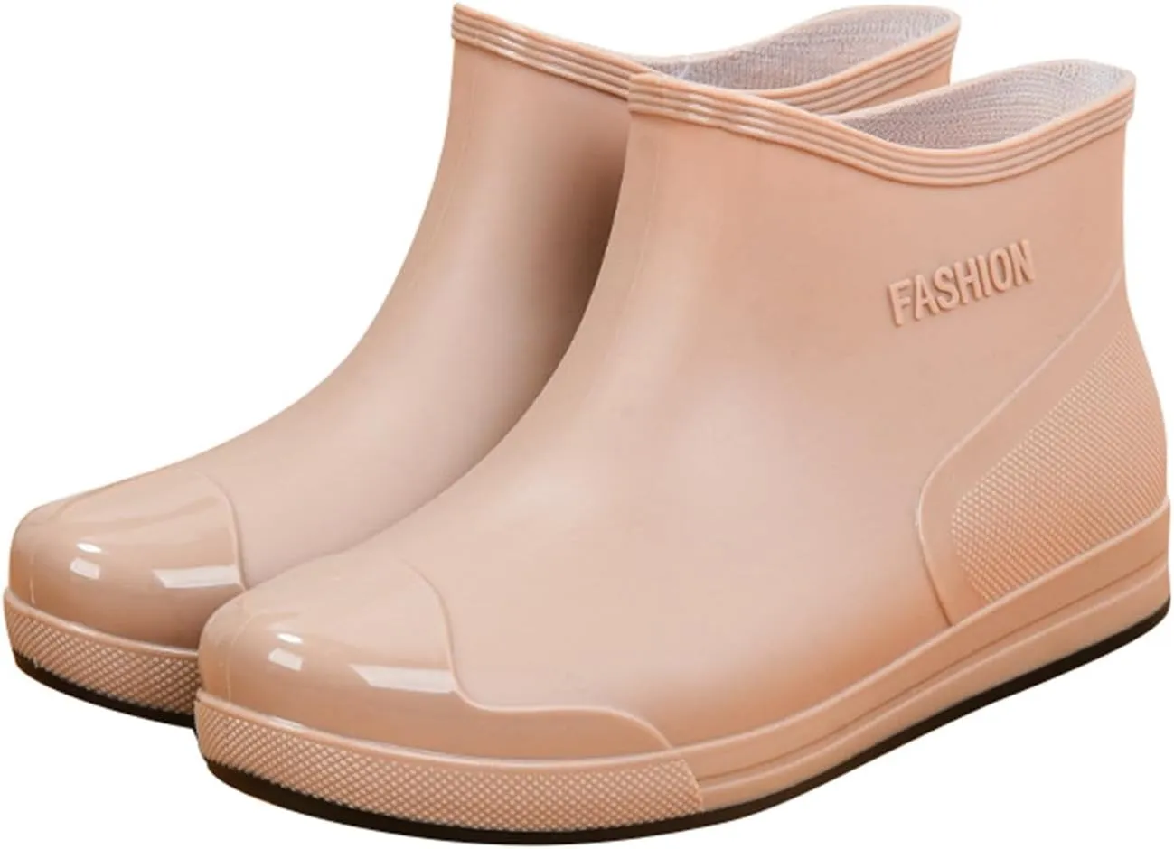 Yellow Rain Boots Womens Size 9 Short Rain Boots For Women Ankle Rubber Rain Shoes For Ladies Comfort Garden Shoes